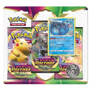 Vivid Voltage: Vaporeon 3-Pack Blister