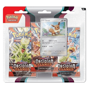 Obsidian Flames: Eevee 3-Pack Blister