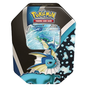 Eevee Evolution Tins: Vaporeon V Tin