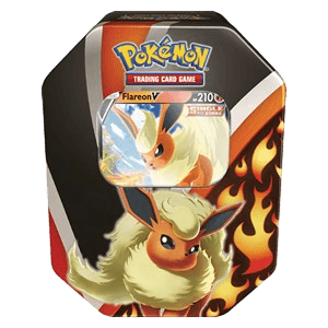 Eevee Evolution Tins: Flareon V Tin