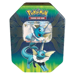 Elemental Power Tins: Vaporeon GX Tin